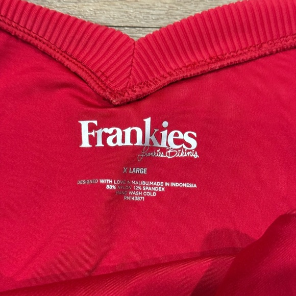 Frankies Bikinis Enzo Cheeky Bottom True Red Size XL - Picture 4 of 6